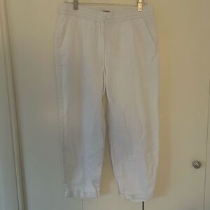 J.Crew Linen/Cotton cropped pants pockets 12